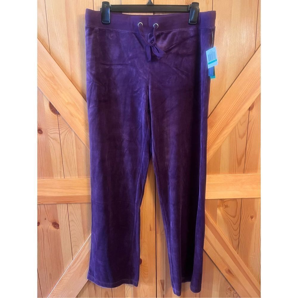 Womens Sideways Athletic Pants Size Large Purple Nwt (1253)